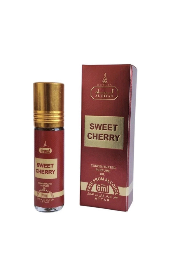 Al Riyad Sweet Cherry 6ml perfume oil bottle and box