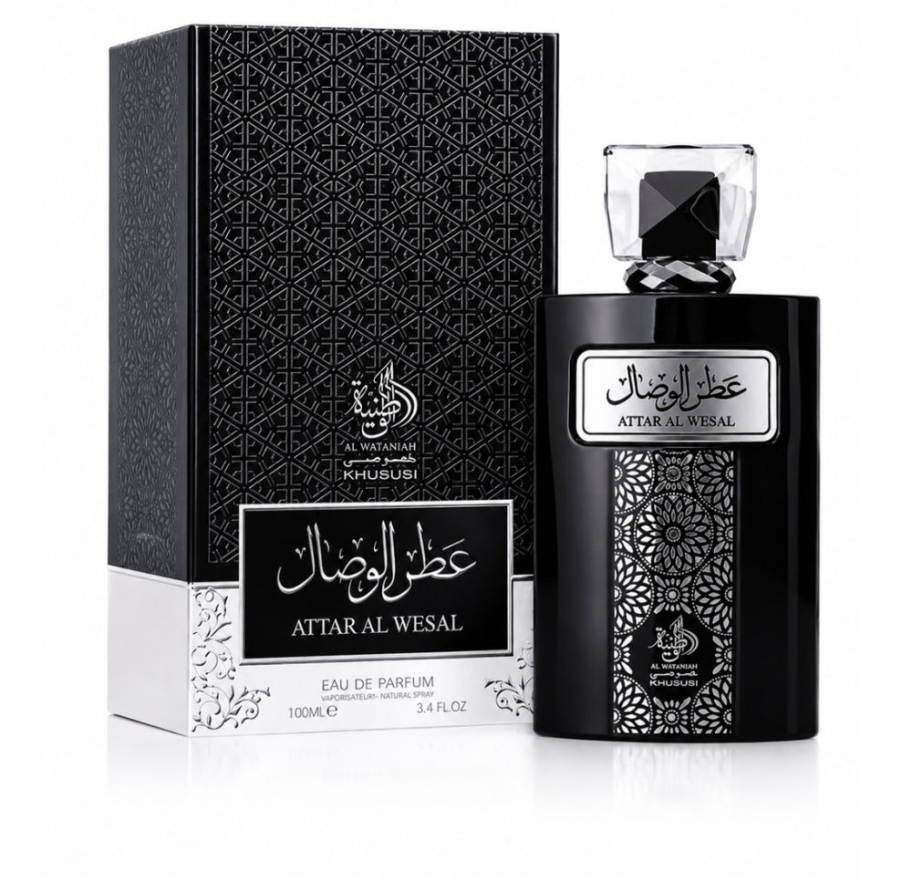 Al Wataniah Attar Al Wesal 100ml bottle and box