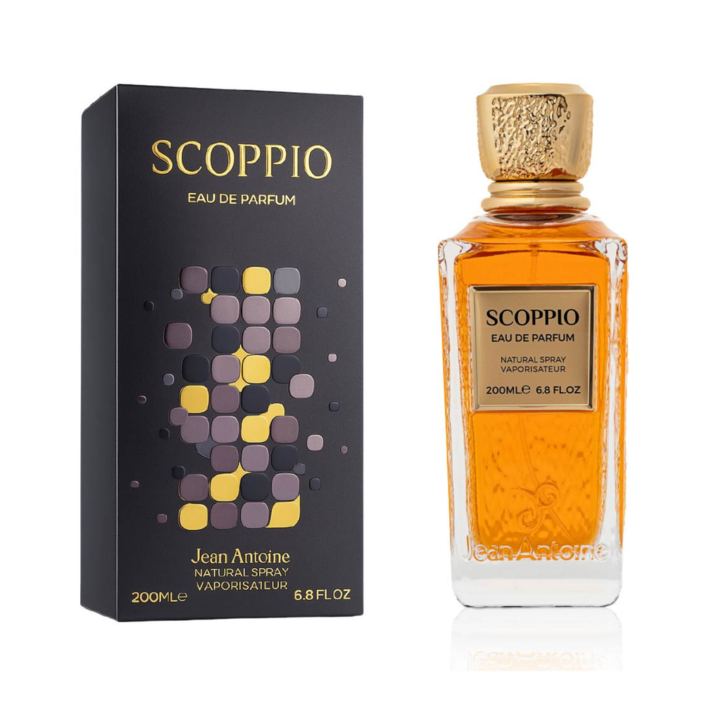 Almas Scopio original bottle and packaging