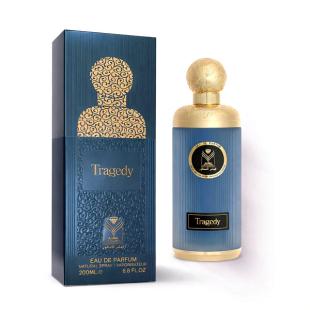 Almas Tragedy original perfume bottle and packaging
