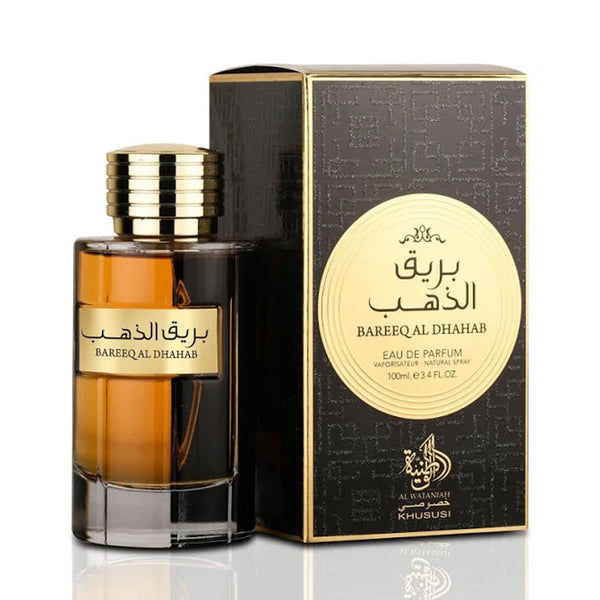 Al Wataniah Bareeq Al Dhahab 100ml original bottle and packaging