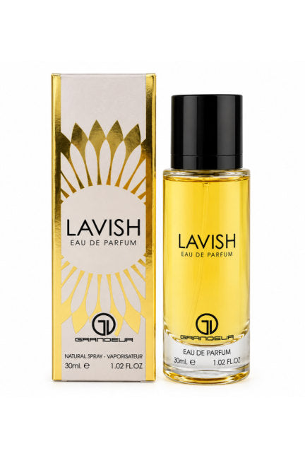 Grandeur lavish 30 30ml bottle and box; wholesale listing is 12-pack