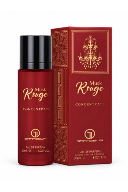 Grandeur musk rouge concentrated 30 30ml bottle and box; wholesale listing is 12-pack