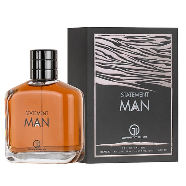 Grandeur Statement Man 100ml bottle and matching box