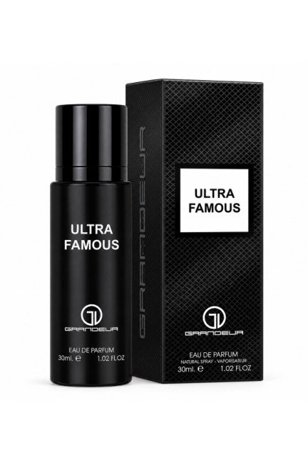 Grandeur ultra famous 30 30ml bottle and box; wholesale listing is 12-pack