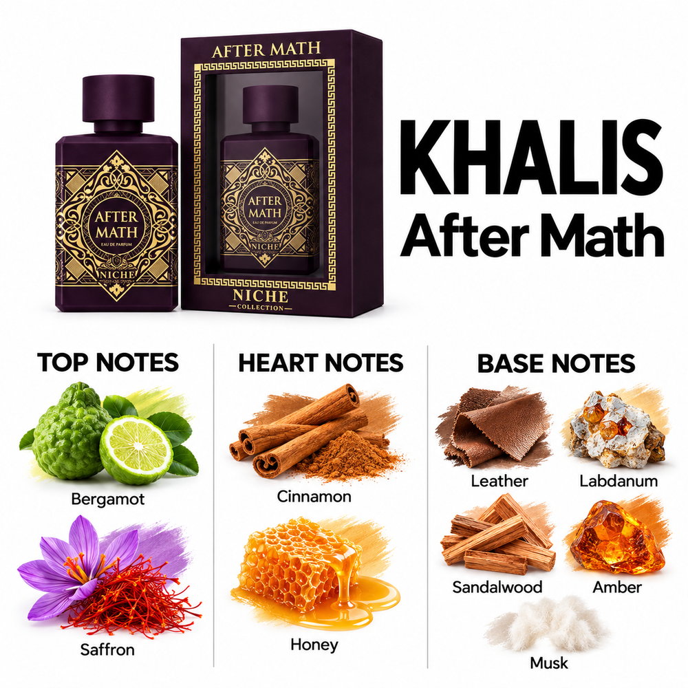 Khalis After Math — top, heart and base fragrance notes