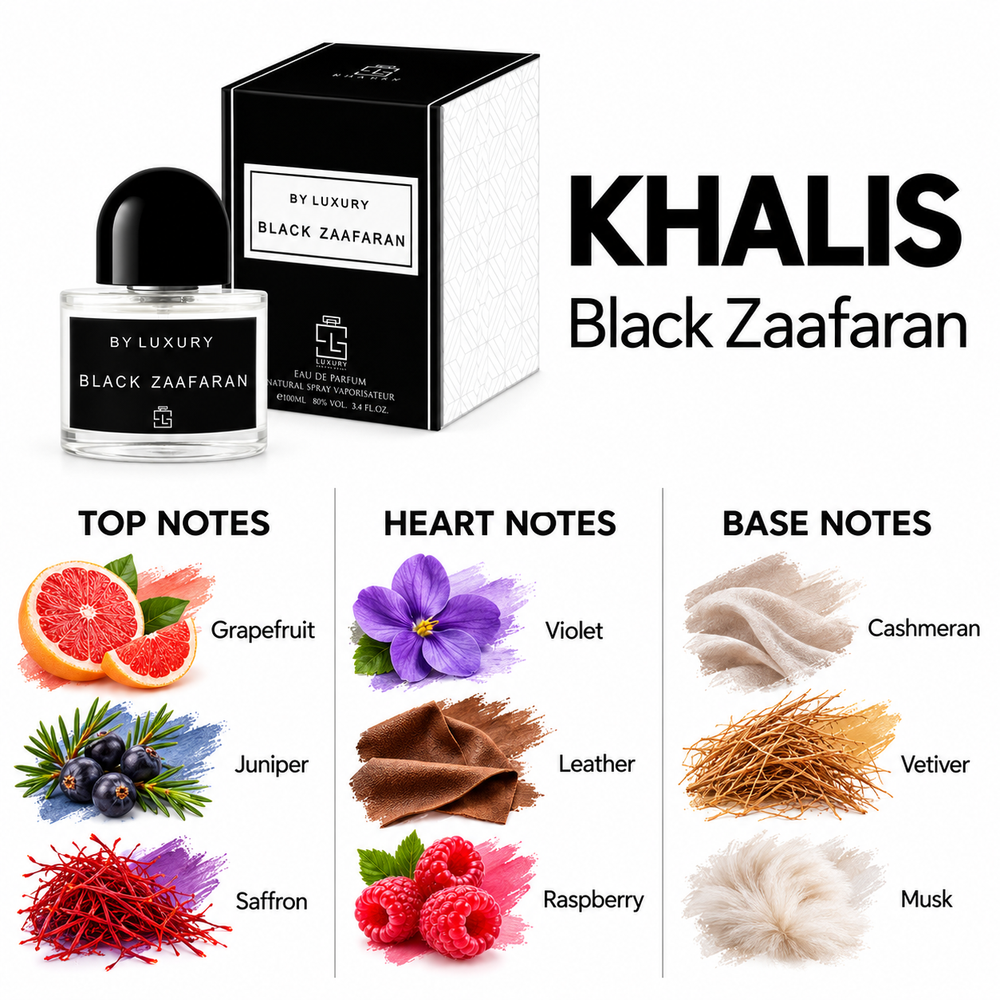 Khalis Black Zaafaran fragrance notes