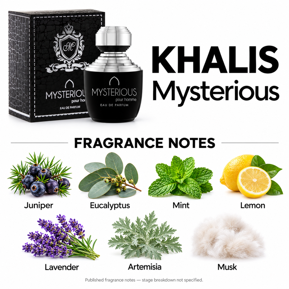 Khalis Mysterious fragrance notes