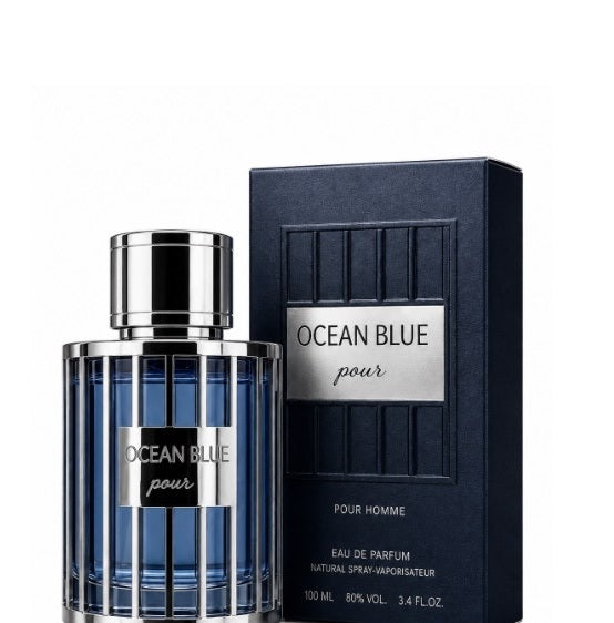 Khalis Ocean Blue 100ml bottle and packaging