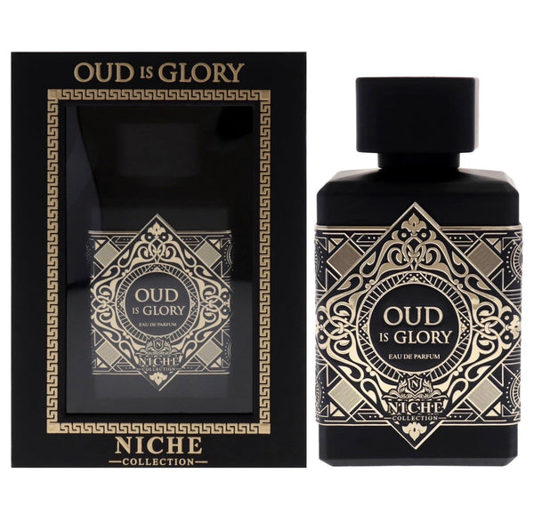 Khalis oud is glory perfume bottle and box