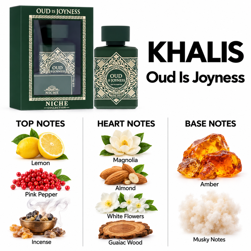 Khalis Oud Is Joyness fragrance notes