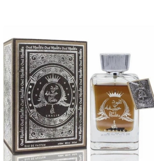 Khalis Oud Khalifa 100ml bottle and packaging