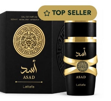 Lattafa Asad bottle and packaging