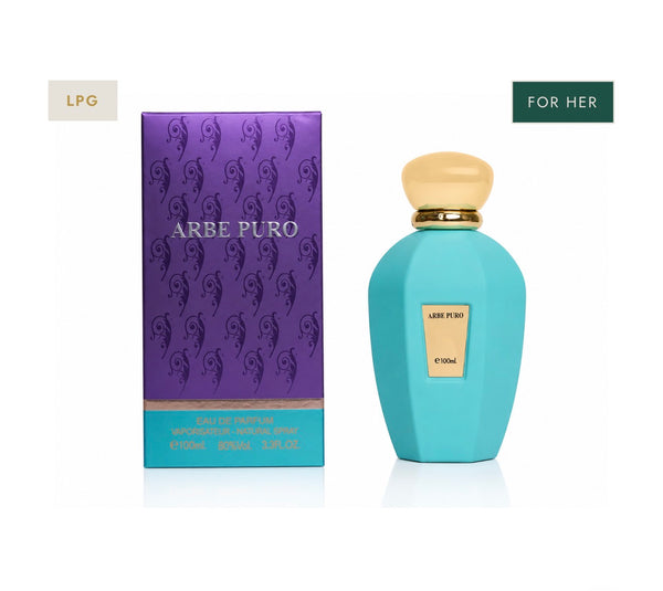 LPG Arbe Puro bottle and packaging