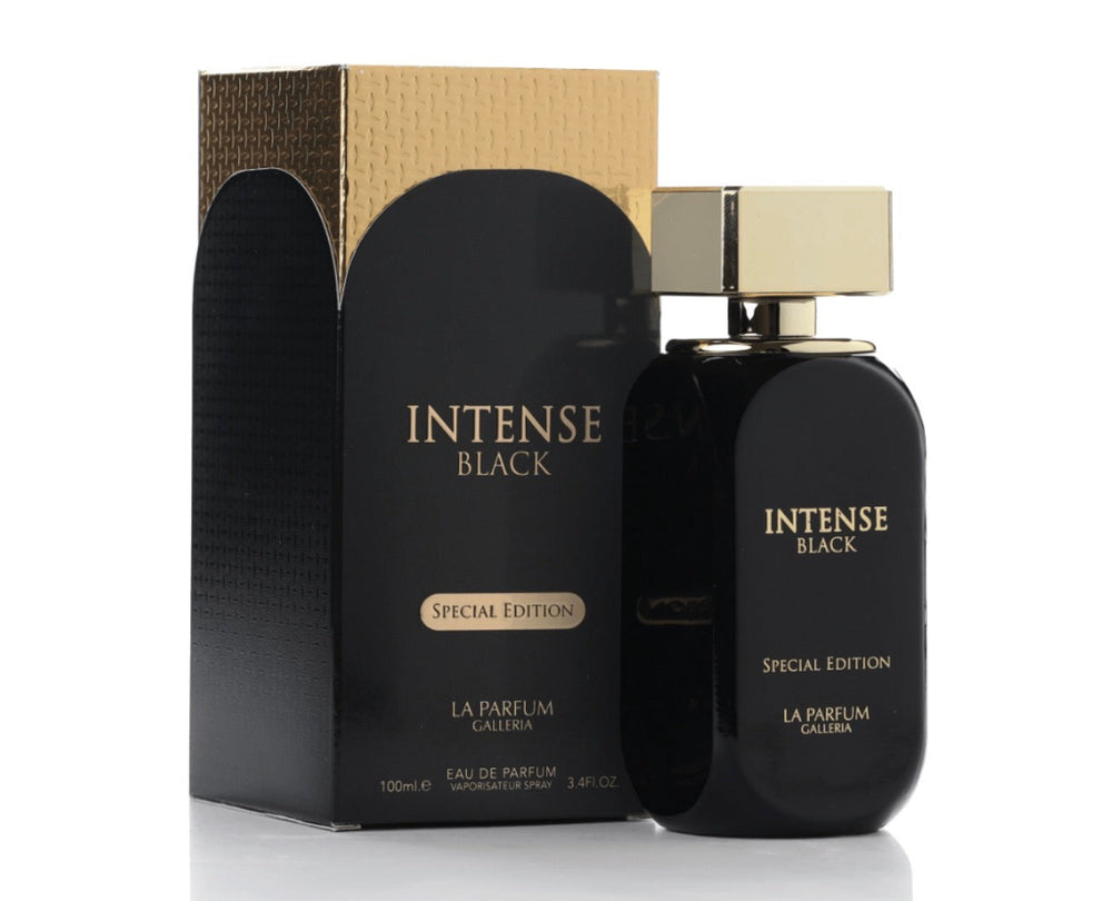 LPG Intense Black original bottle and packaging