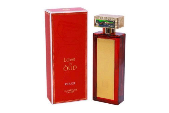 Love in Oud Rouge bottle and box