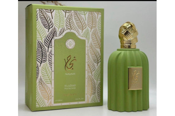 Najah Pistachio bottle and packaging