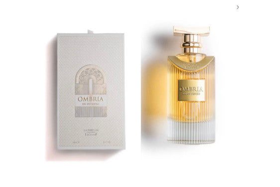 Ombria De Intenso bottle and packaging