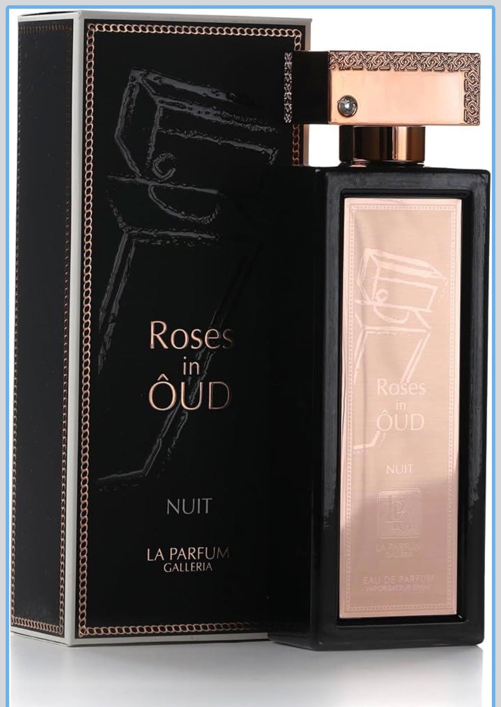 LPG Roses in Oud Nuit original bottle and packaging