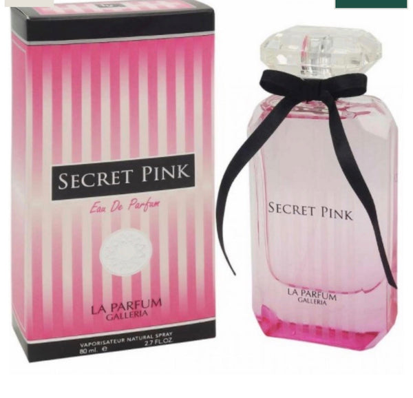 La Parfum Galleria Secret Pink 80ml bottle and original packaging