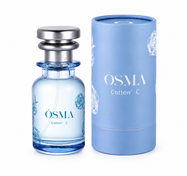 OSMA cotton-c original catalogue bottle and matching packaging