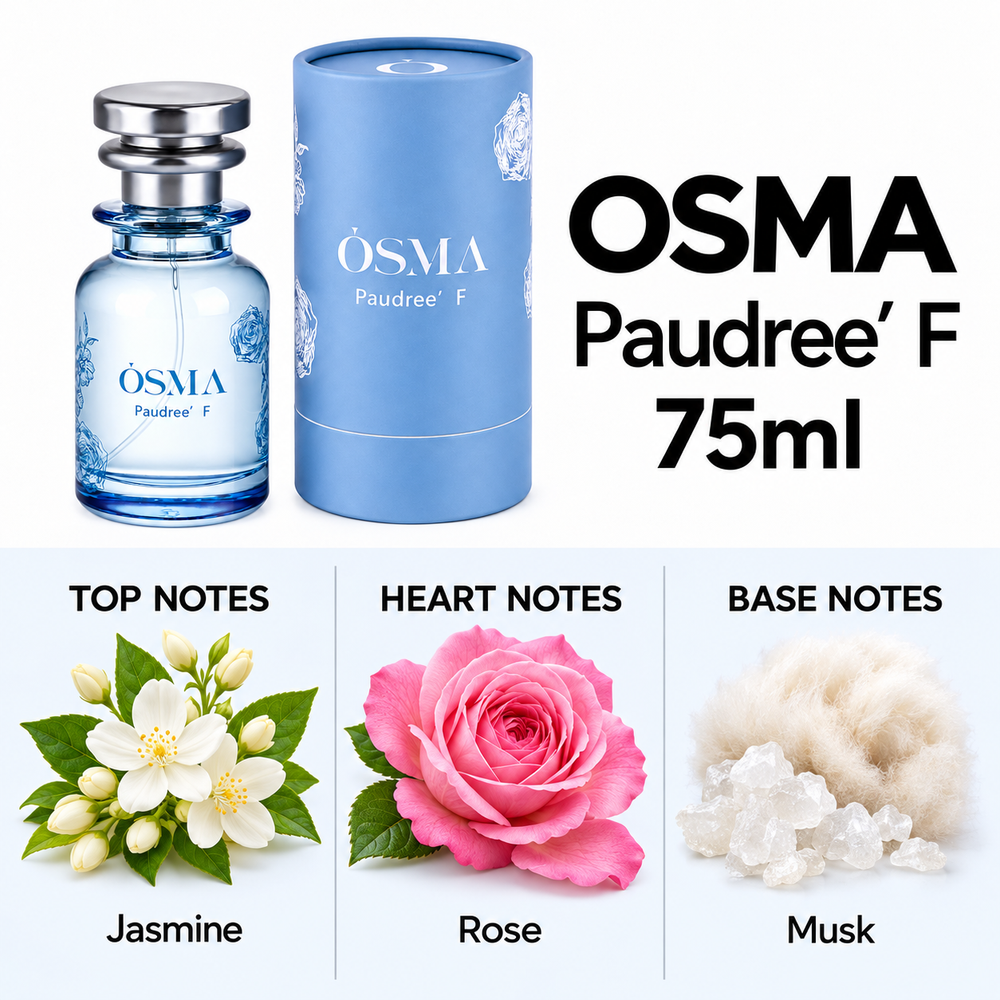 OSMA Paudree F – 75ml — top, heart and base fragrance notes