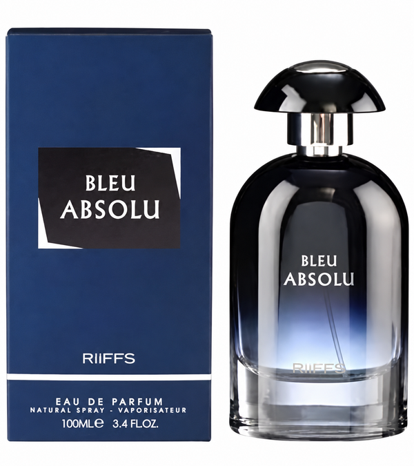 RIIFFS Bleu Absolu Riffs – 100ml bottle and box