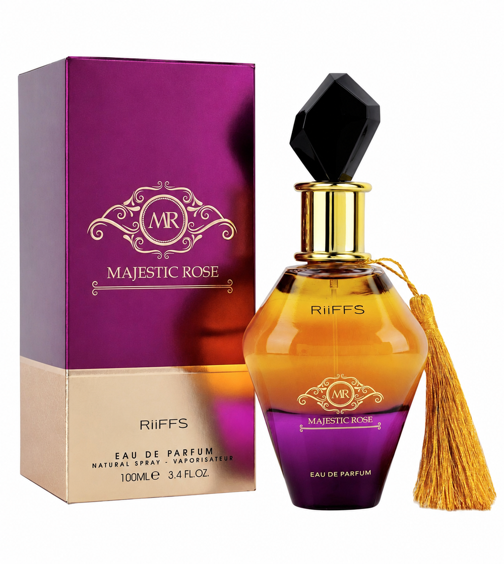 RIIFFS Majestic Rose Riffs – 100ml bottle and box