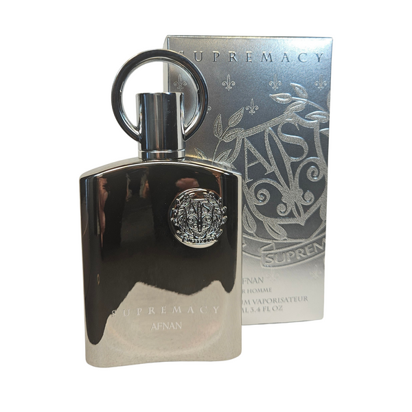 Afnan Supremacy Silver original bottle and packaging
