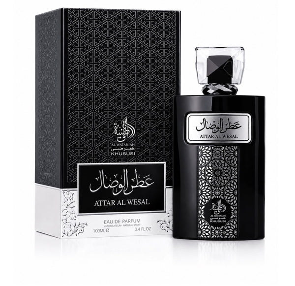 Al Wataniah Attar Al Wesal 100ml bottle and box