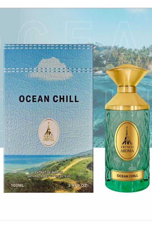 French Aroma Ocean Chill 100ml original PDF photograph bottle and box