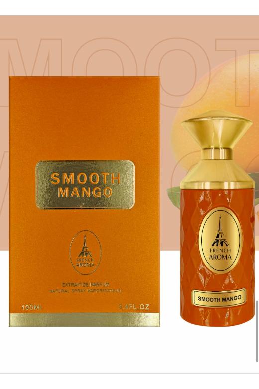French Aroma Smooth Mango 100ml original PDF photograph bottle and box