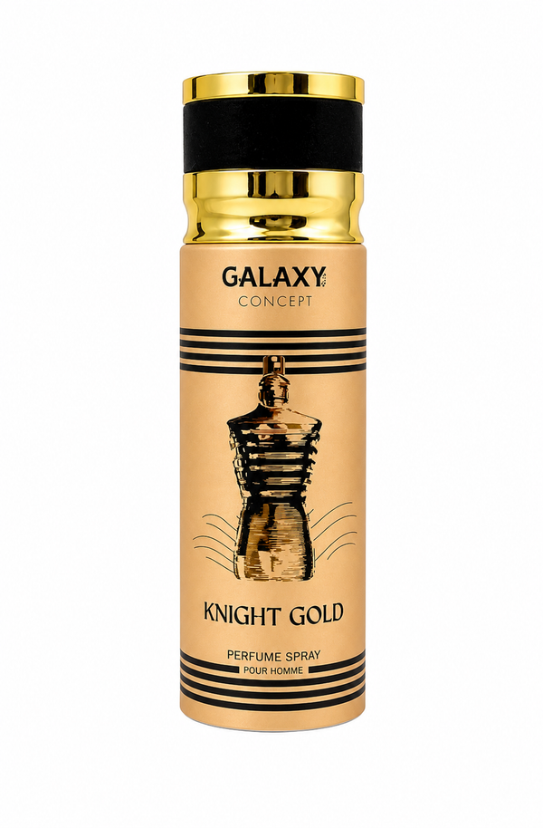 Galaxy Plus Concept Knight Gold 200ml perfume spray bottle