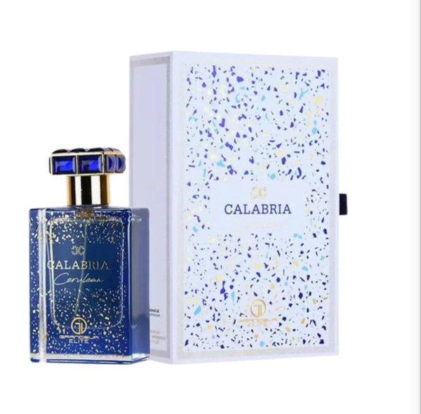 Grandeur Elite Calabria Cerulean 100ml bottle and packaging