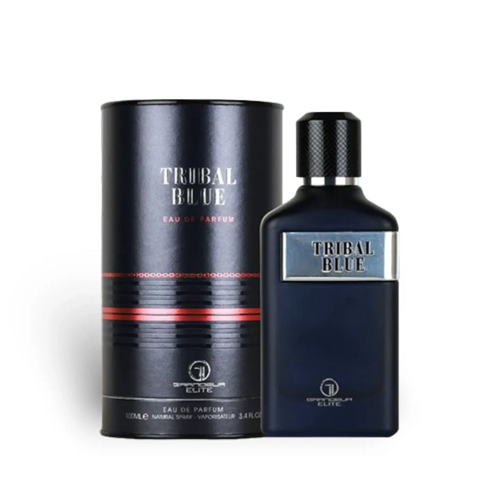 Grandeur Elite Tribal Blue 100ml bottle and packaging