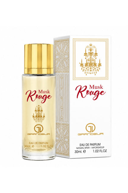 Grandeur musk rouge 30 30ml bottle and box; wholesale listing is 12-pack
