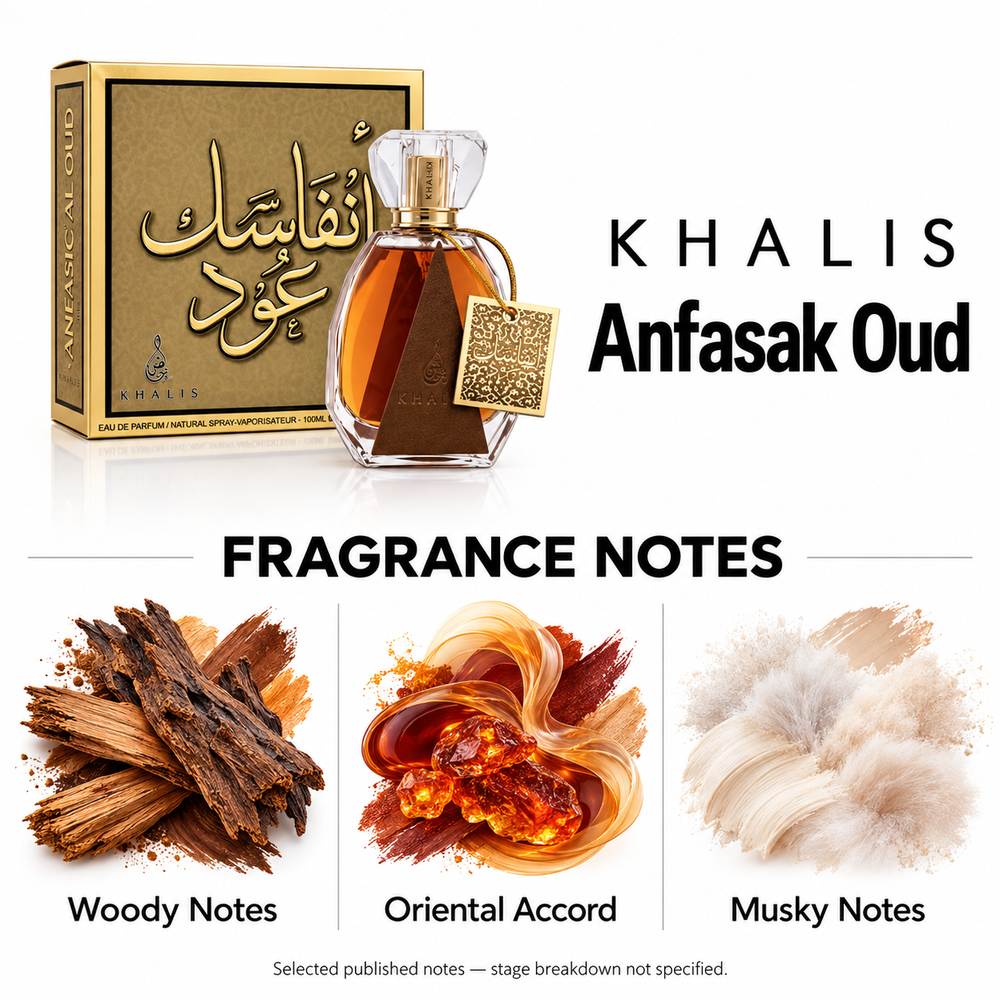 Khalis Anfasak Oud fragrance notes