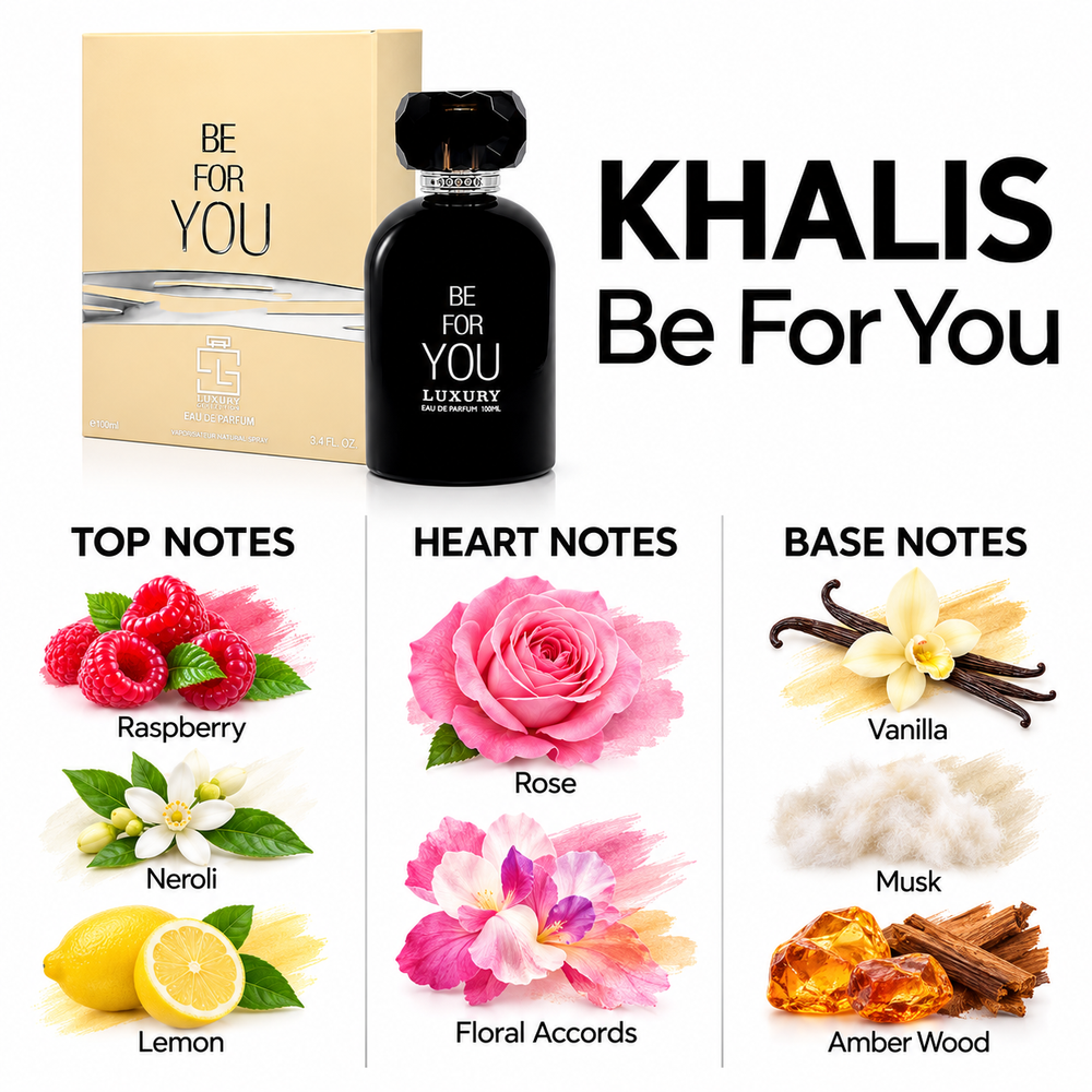 Khalis Be For You — top, heart and base fragrance notes