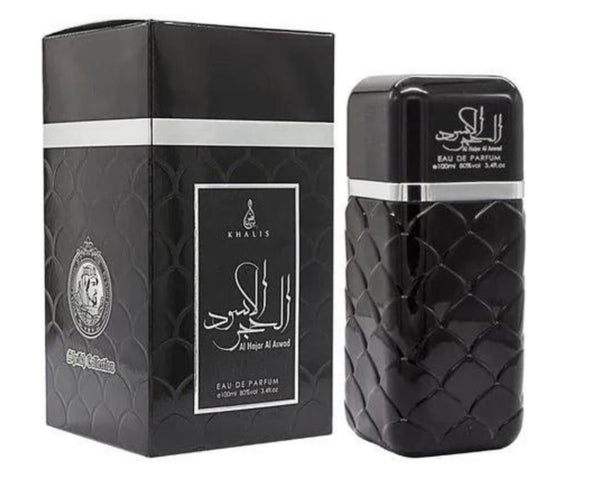 Khalis Hajra Al Aswad 100ml bottle and box