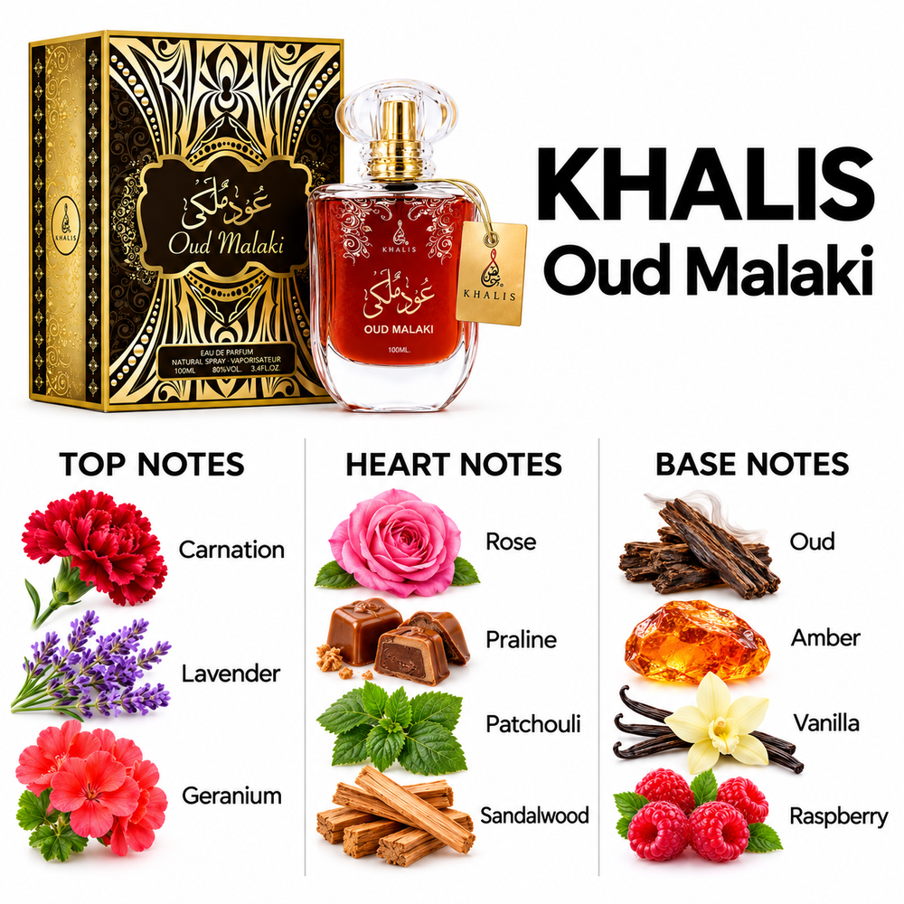 Khalis Oud Malaki fragrance notes