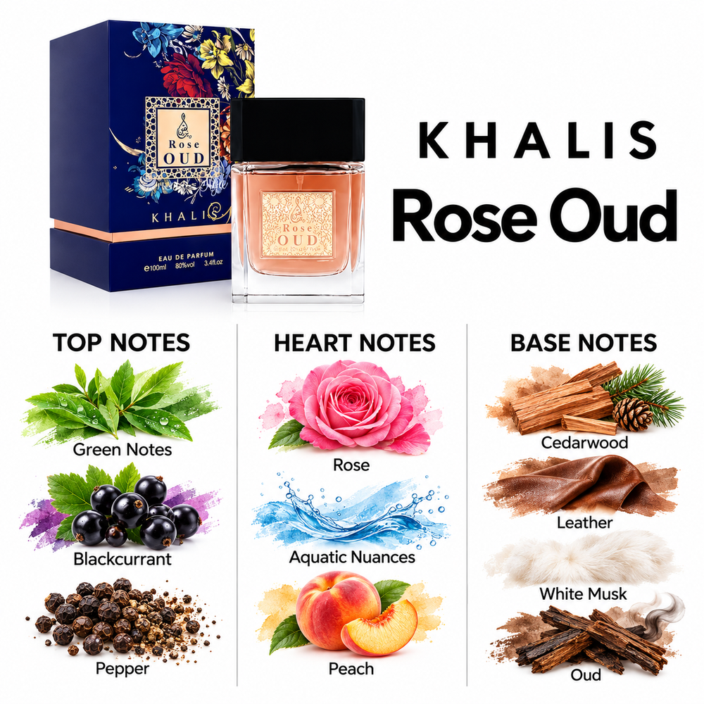 Khalis Rose Oud fragrance notes