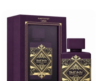 Lattafa Amethyst bottle and packaging