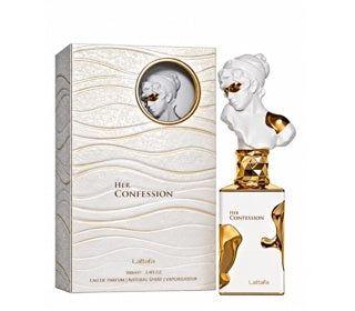 Lattafa Her Confession bottle and packaging