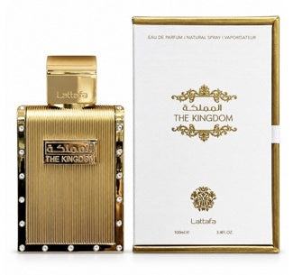 Lattafa The Kingdom Man bottle and packaging