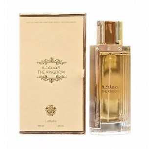 Lattafa The Kingdom Women bottle and packaging
