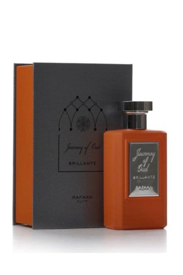 Journey of Oud – Brillante bottle and packaging