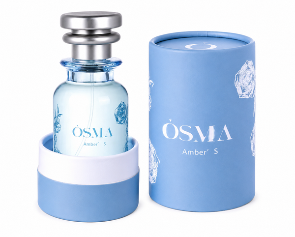 OSMA amber-s original catalogue bottle and matching packaging