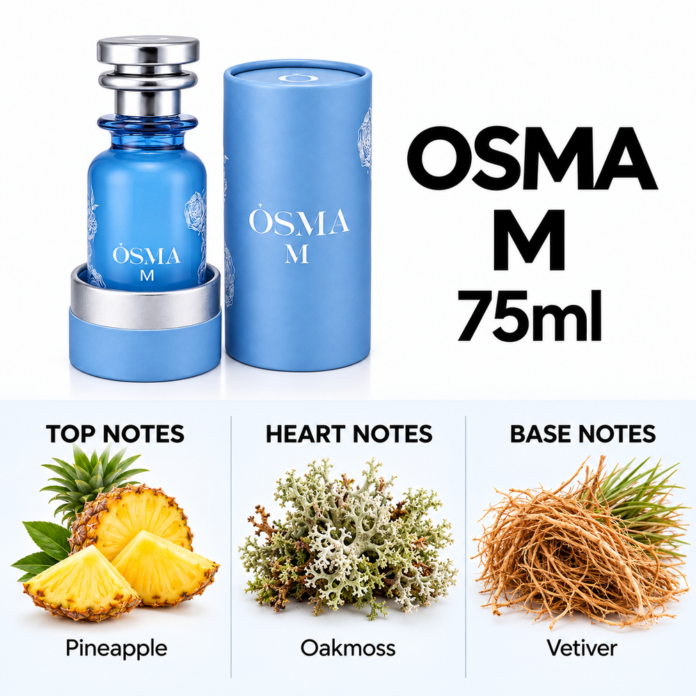 OSMA M – 75ml — top, heart and base fragrance notes
