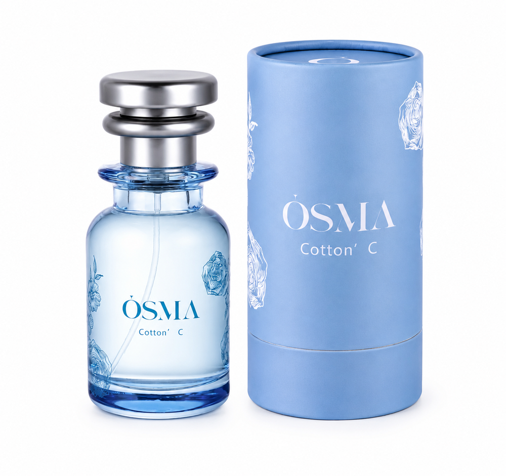 OSMA cotton-c original catalogue bottle and matching packaging