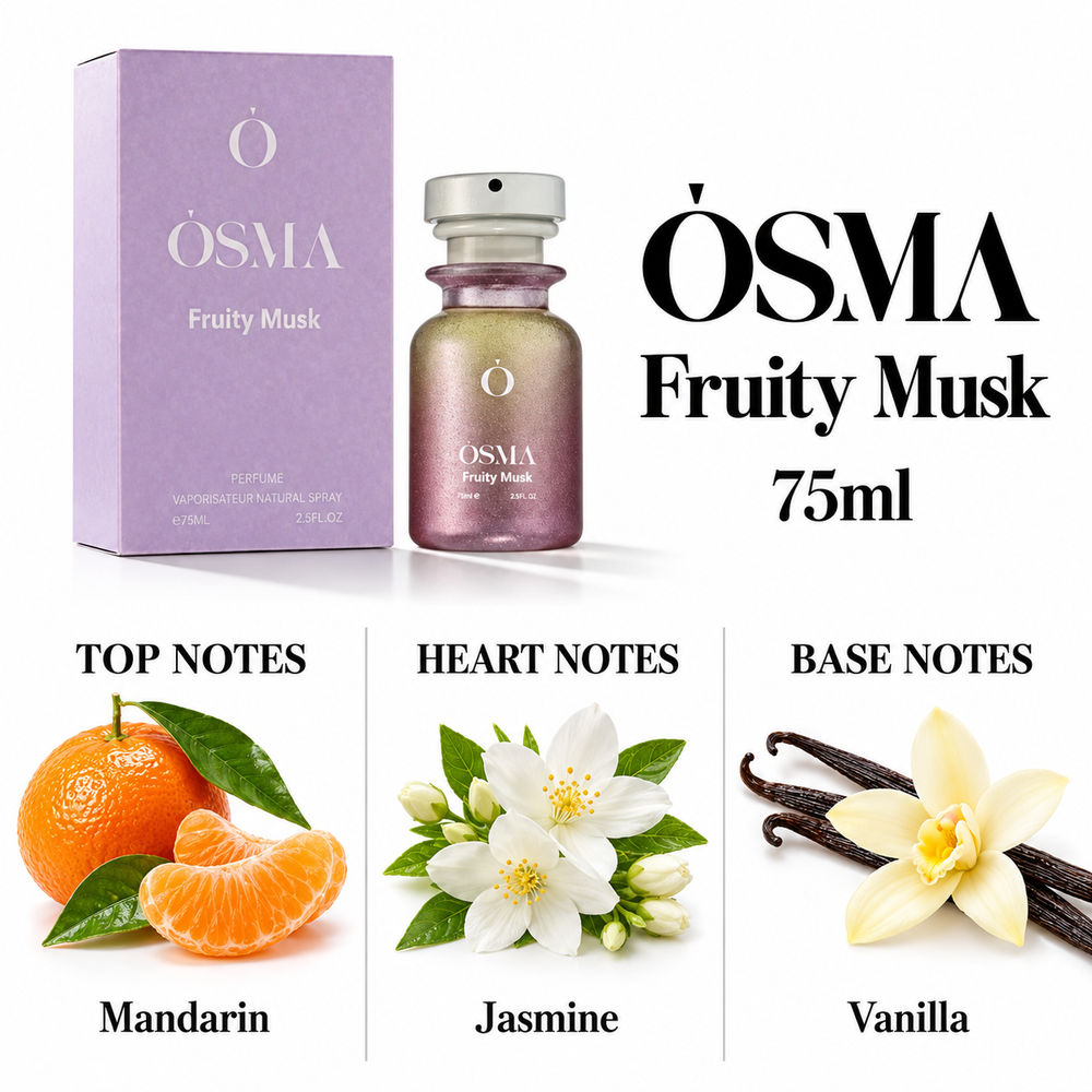 OSMA Fruity Musk – 75ml — top, heart and base fragrance notes